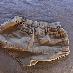 Mate the label organic linen shorts, tan color, size S